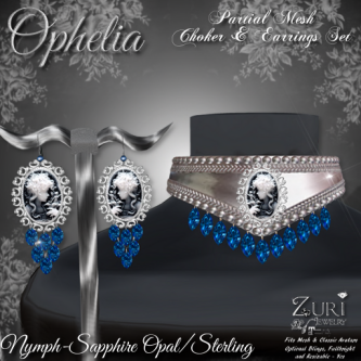 CD Zuri's Ophelia Nymph Set P-Mesh Sapphire Opal_Sterling